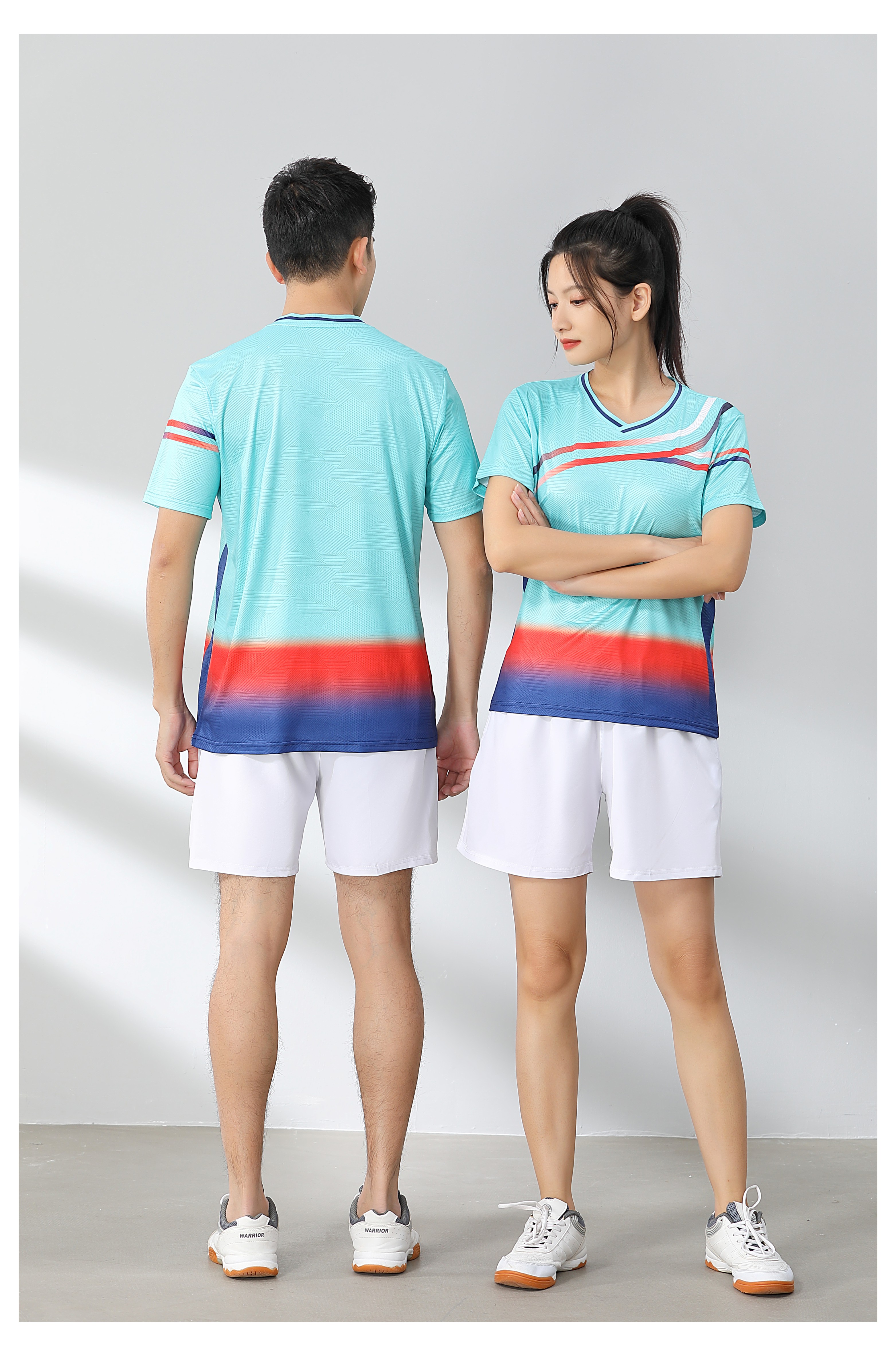 Badminton comfortable sports training suit short-sleeved single top 120-1890 men