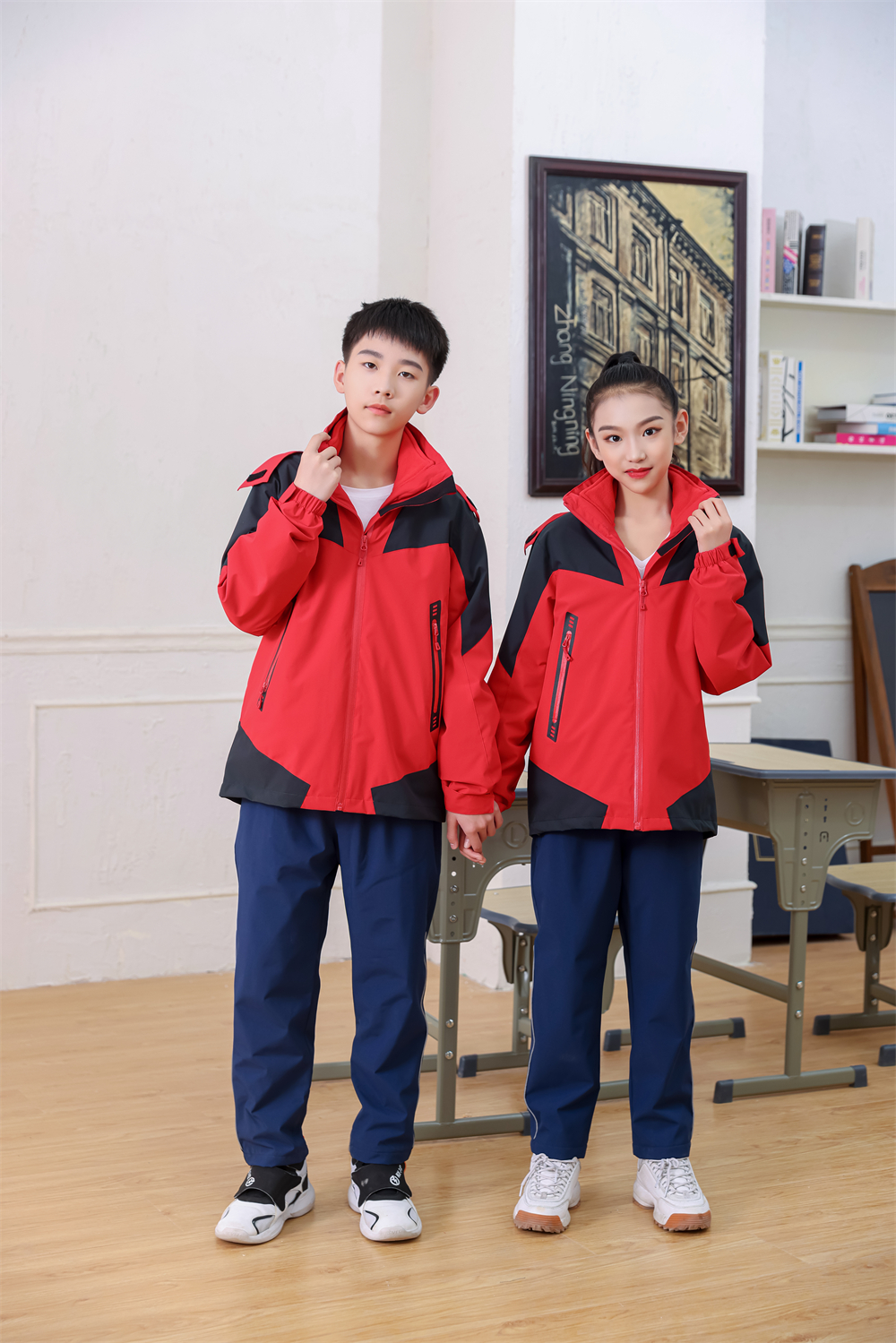 280g Eton same style three-wear campus uniform jacket T02-XF09