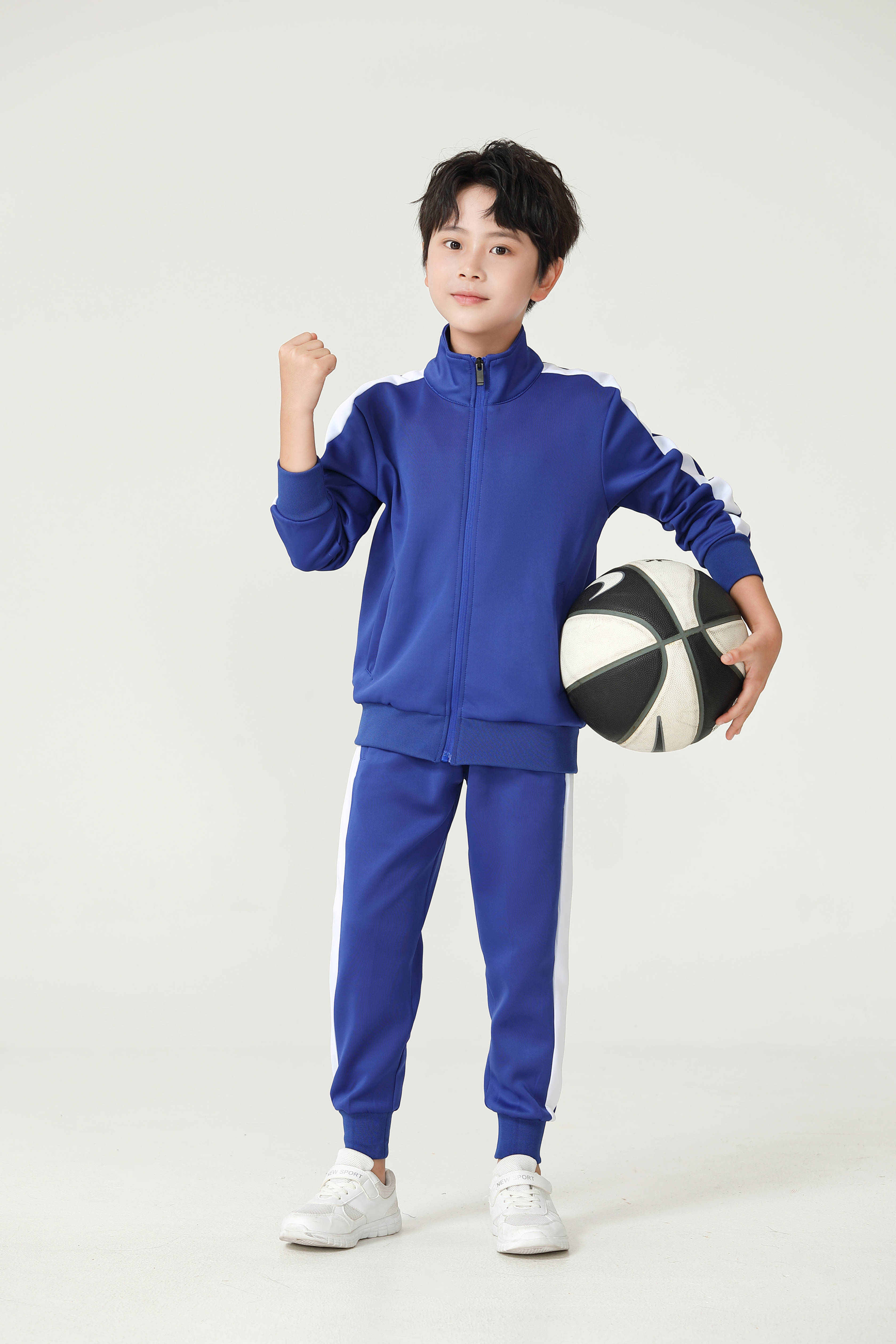 Healthy fabric side color-blocked children sports trousers G19-2004 children style