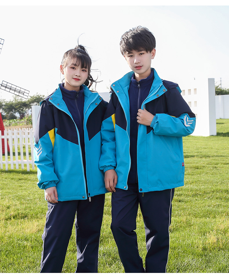 Three-color sports three-in-one jacket school uniform children style T01-2212