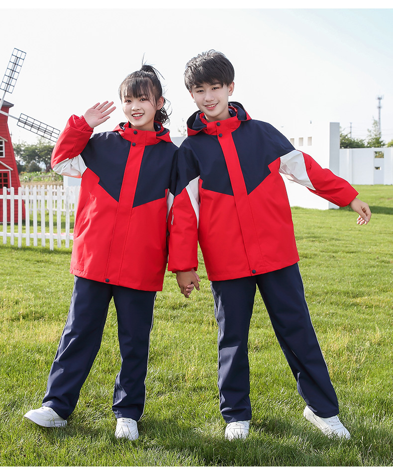 Three-color sports three-in-one jacket school uniform children style T01-2212