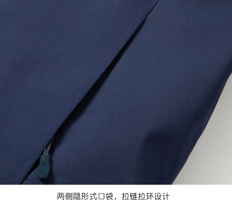 Double-sided composite polar fleece seam taped three-in-one jacket Z09-2085