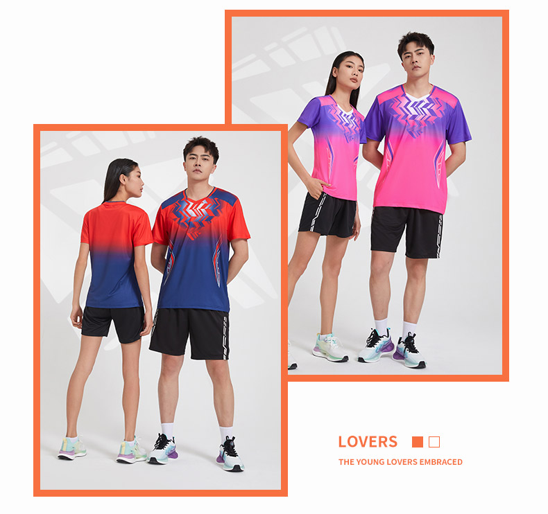 Sportswear training suit short-sleeved ladies GB8-7906 short-sleeved women