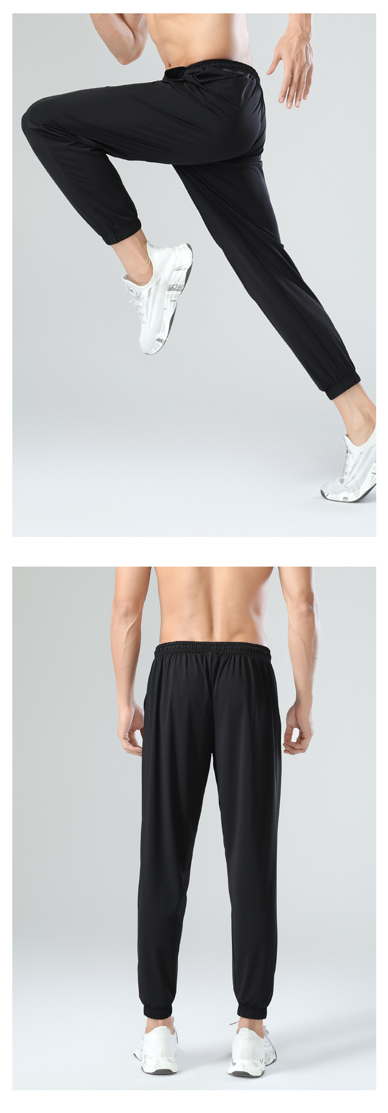 Comfortable quick-drying sports pants with cuffs 176-A2302