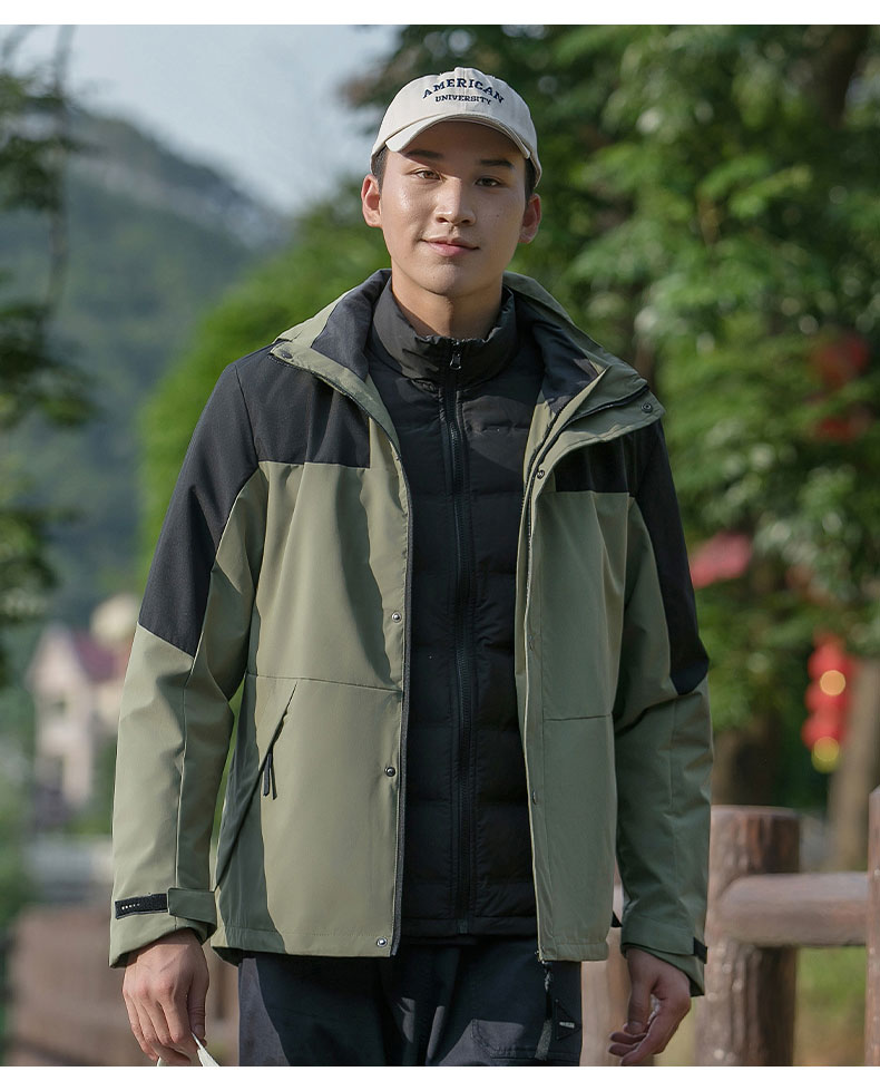 High quality down liner three-in-one jacket 223-23999