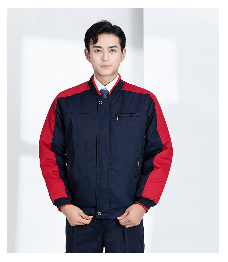 Windproof and cold-resistant thickened warm work clothes cotton coat H22-2363