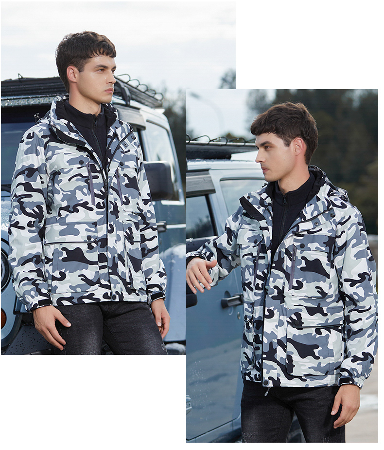 Outdoor polar fleece jacket for men and women couples three-in-one two-piece suit KF2-6088 polar fleece for women