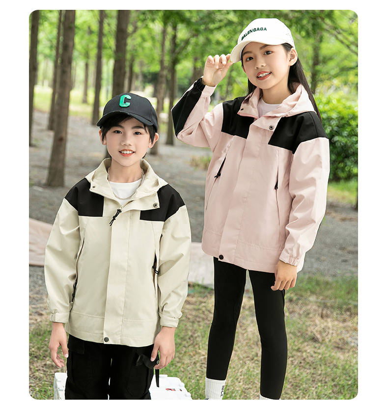 Polar fleece liner outdoor sports children three-in-one jacket KD-RT08