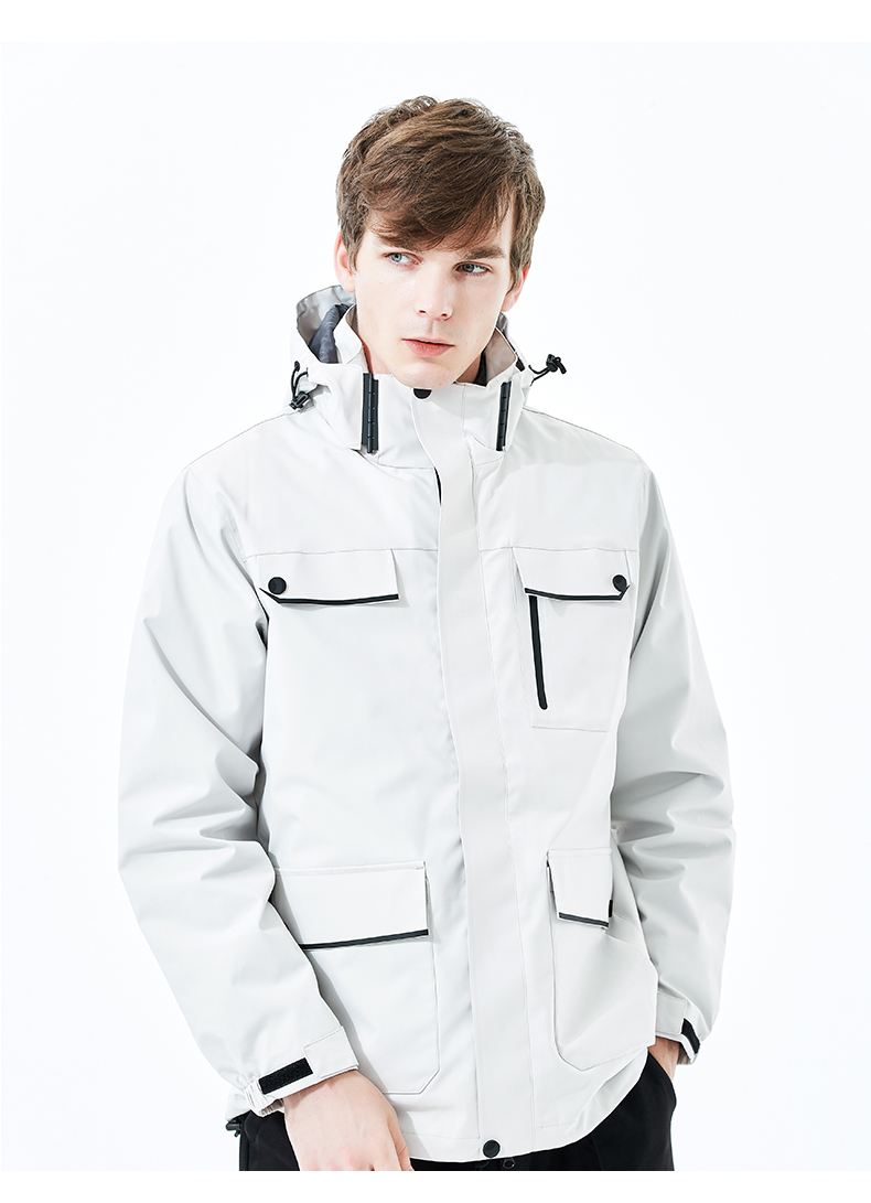 Warm and cold-proof down liner three-in-one detachable jacket P11-8809 down model