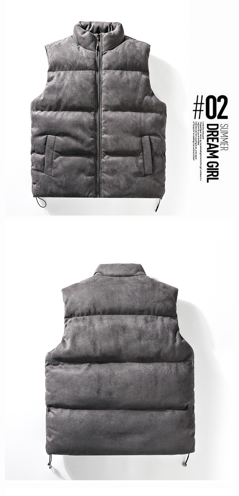 Autumn and winter warm and cold-proof thick vest KD3-41-MJ-K801