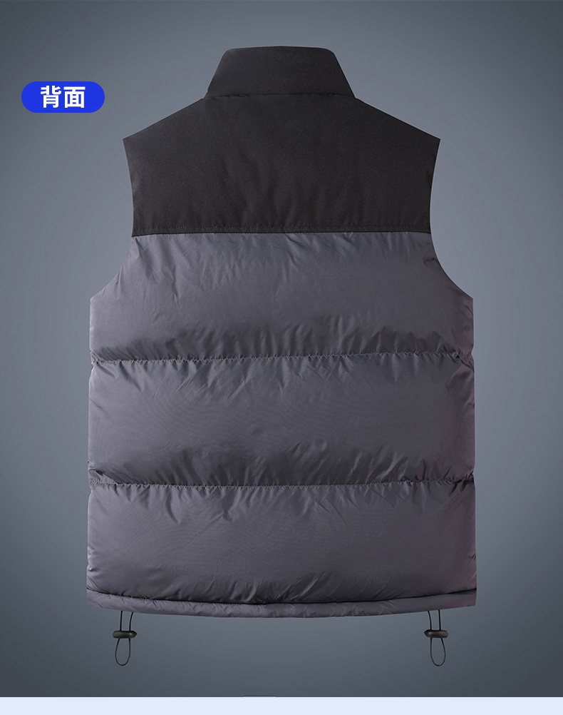 Colorblocked sleeveless warm vest KD3-41-MJ-M-18