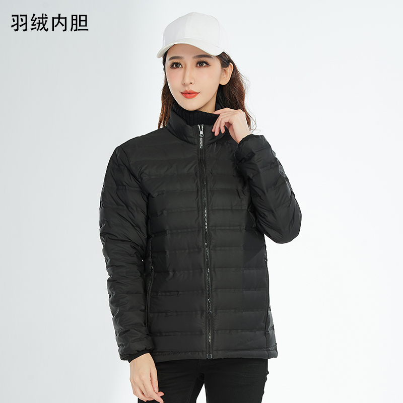 Outdoor waterproof warm down liner three-in-one jacket couple model T03-CD20 down model