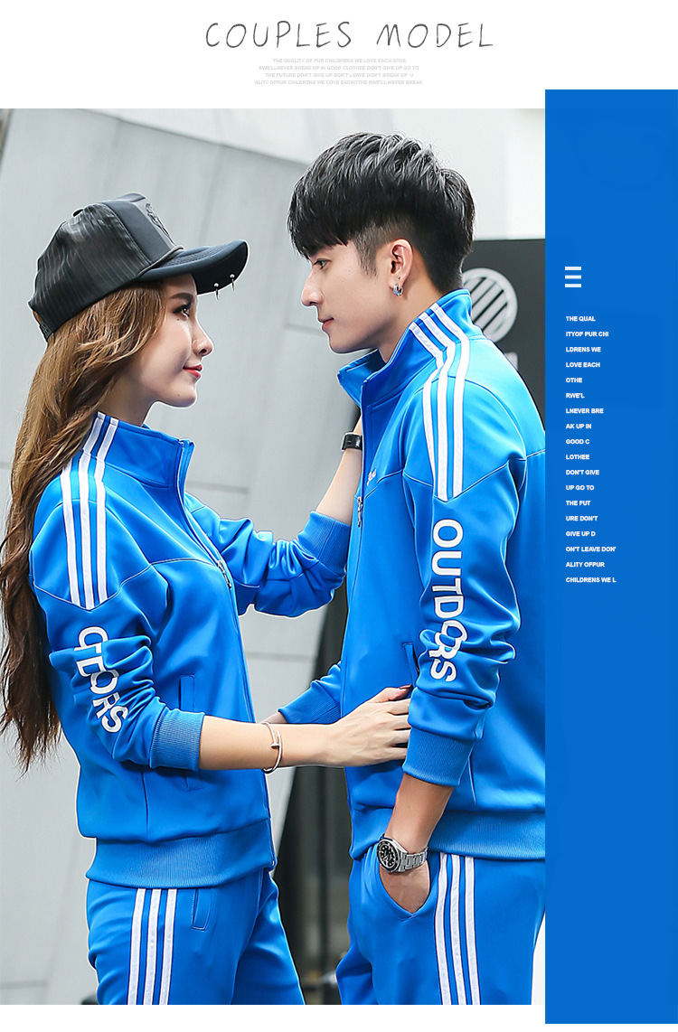 Outdoor sports fitness couple same loose sports suit KC3-55166