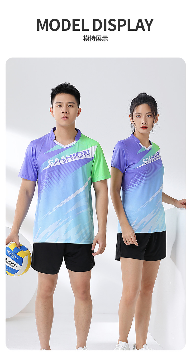 Fashion casual sportswear microporous breathable quick-drying table tennis and badminton clothing for men and women GM2-5001