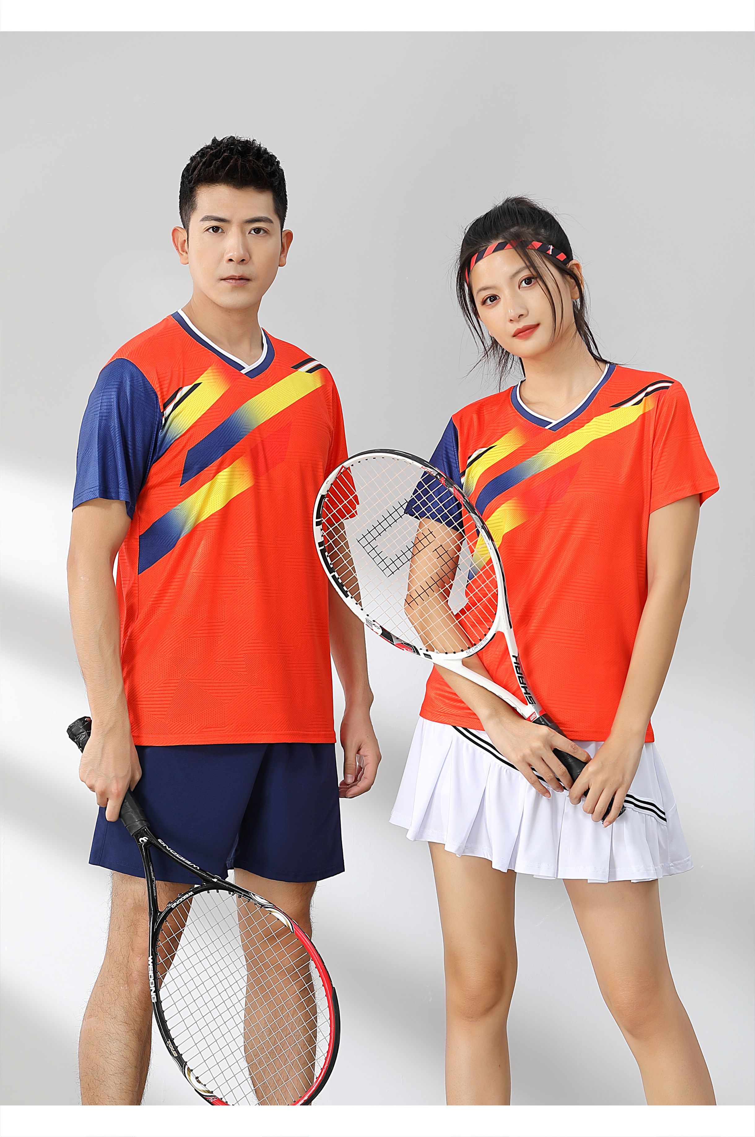 Badminton comfortable sports training suit short-sleeved single top 120-1889 women