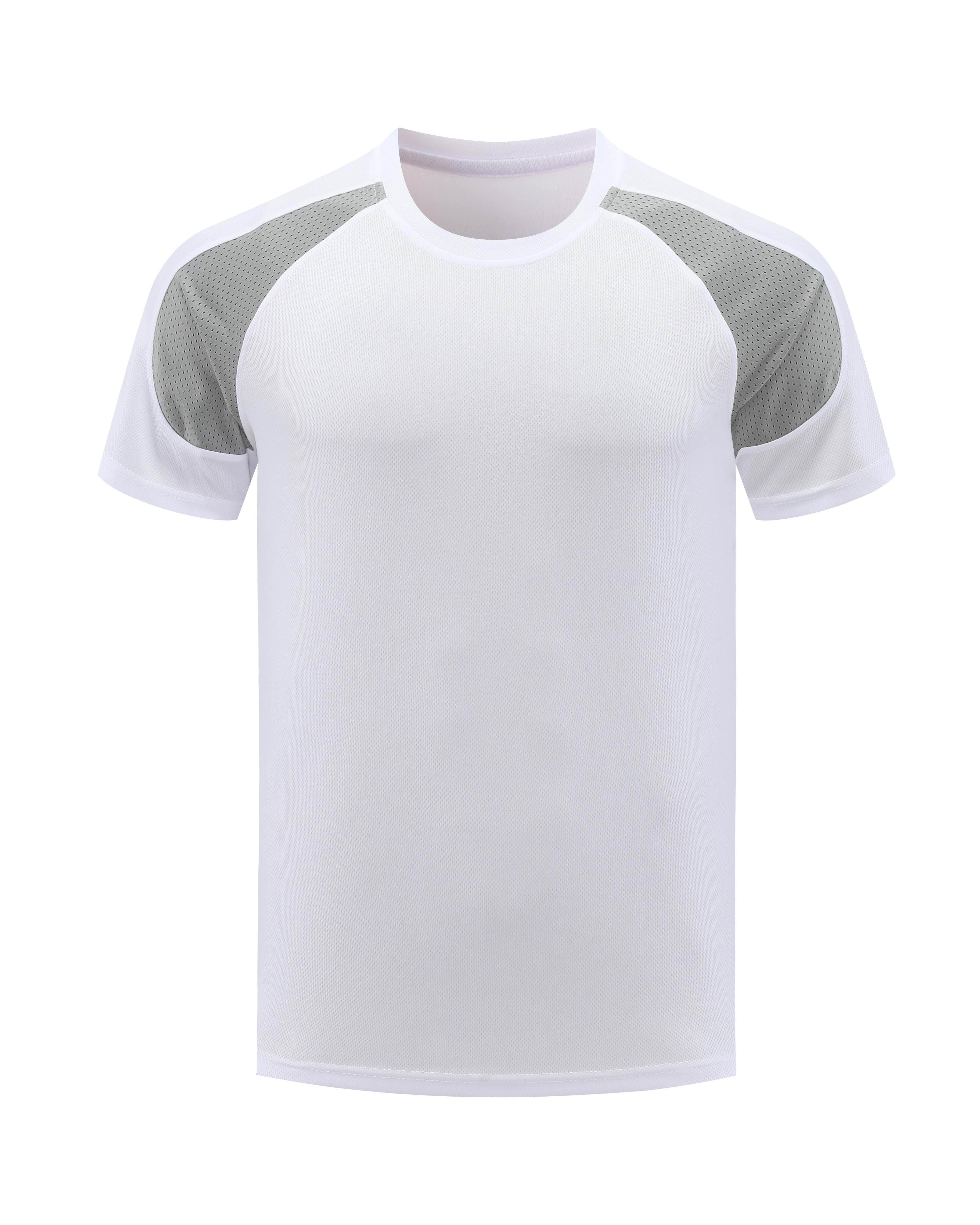 Colorblock quick-drying breathable slim fit round neck sports short-sleeved top GLT-719