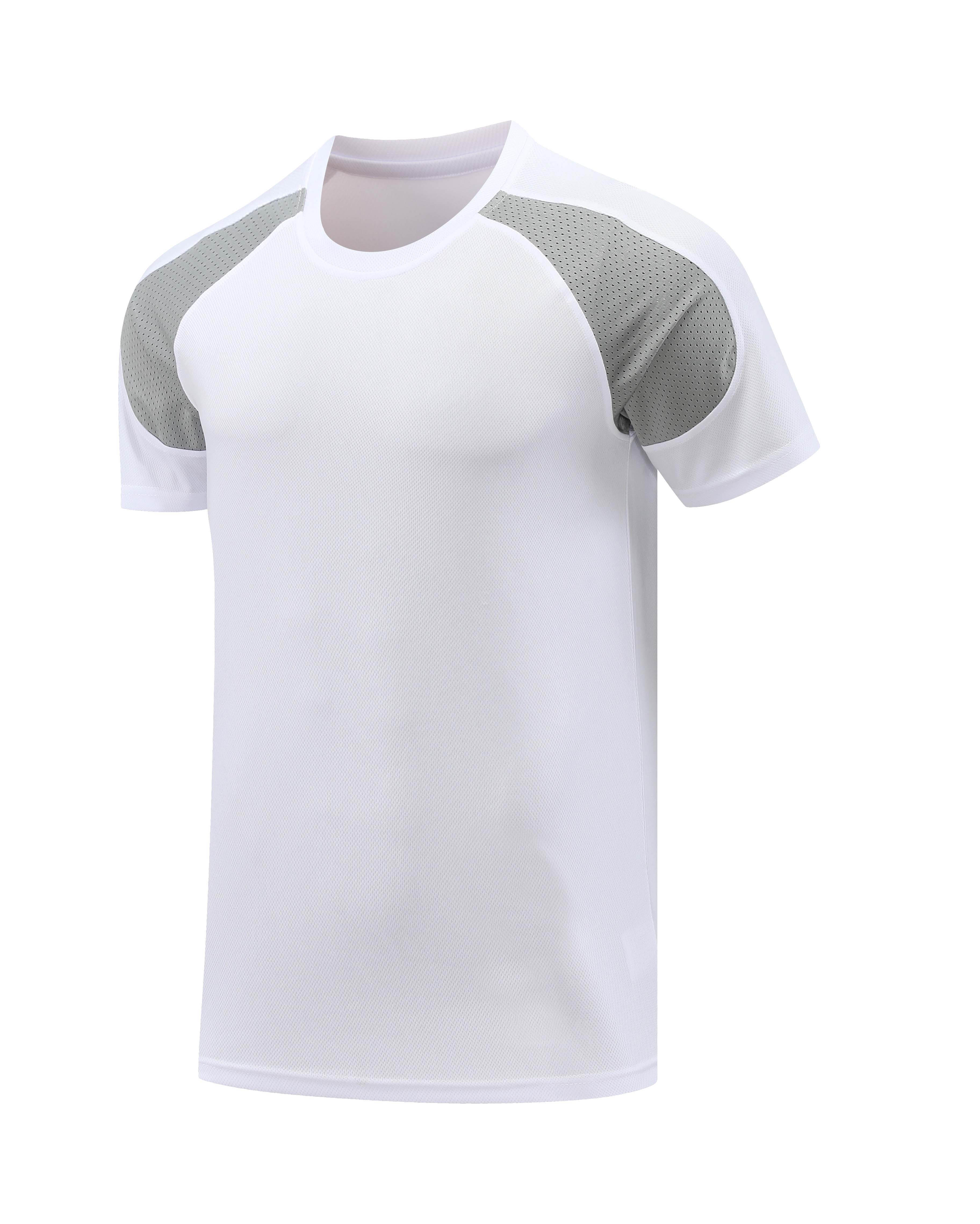 Colorblock quick-drying breathable slim fit round neck sports short-sleeved top GLT-719