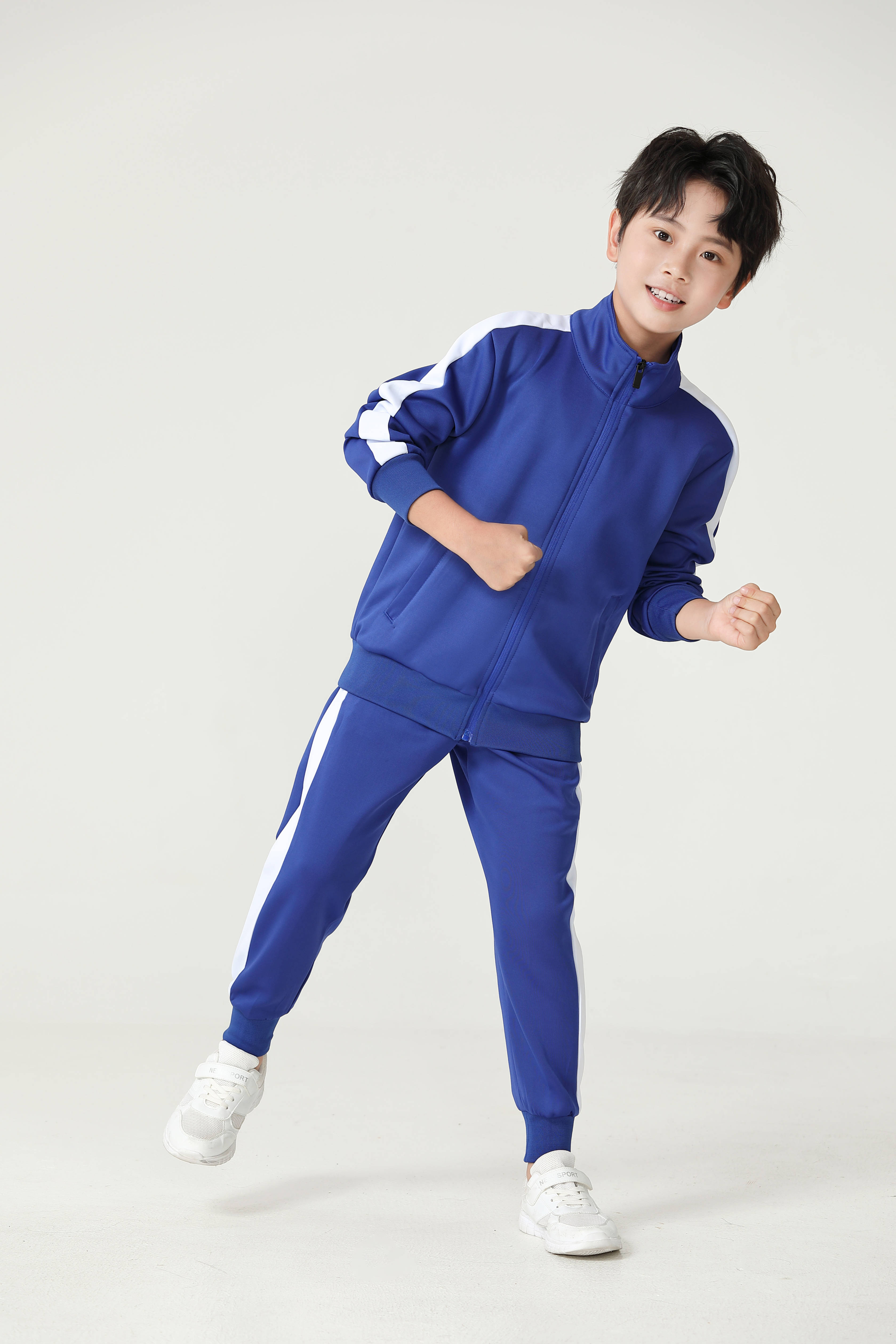 Healthy fabric side color-blocked children sports trousers G19-2004 children style