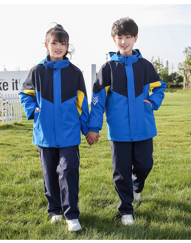 Three-color sports three-in-one jacket school uniform children style T01-2212