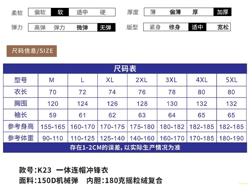 Colorblock Plus Thickened Polar Fleece Jacket H22-K23