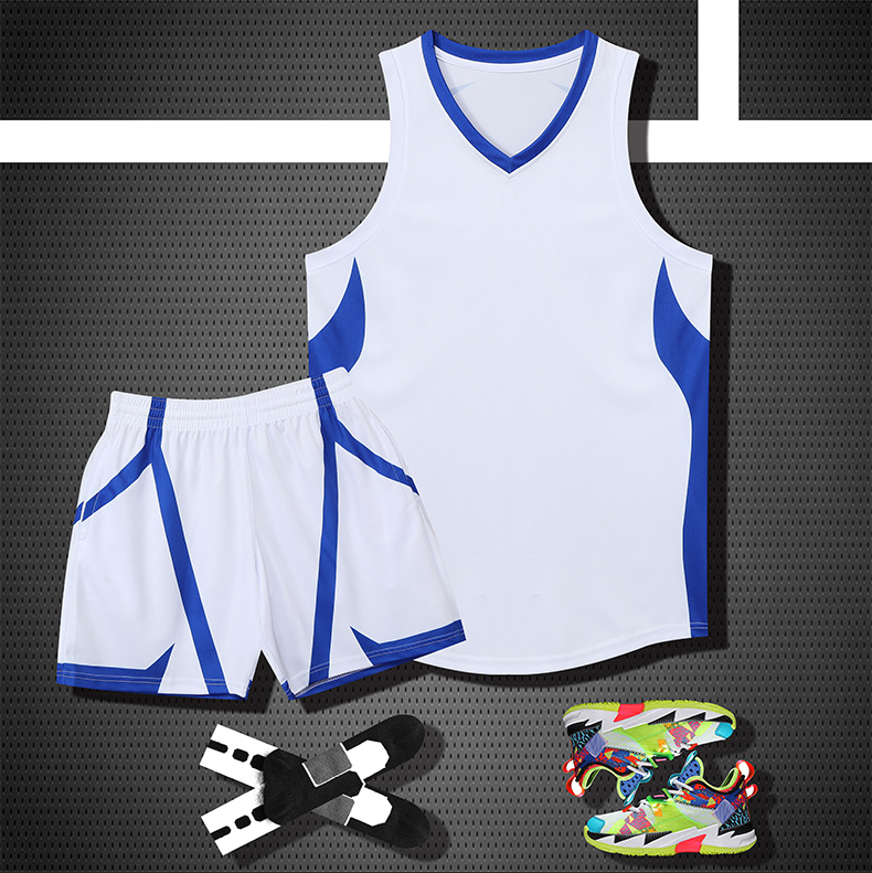 Polyester color matching sports basketball suit YA-8602