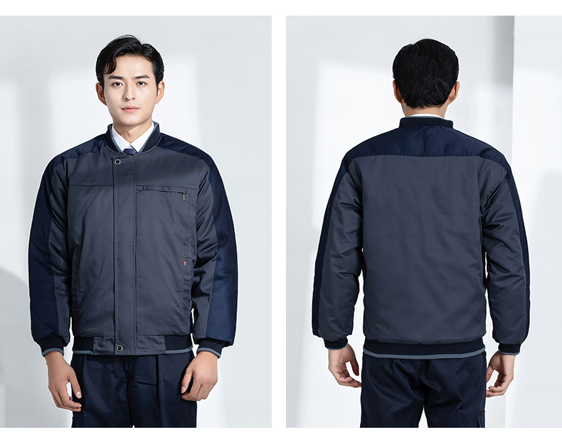 Windproof and cold-resistant thickened warm work clothes cotton coat H22-2363