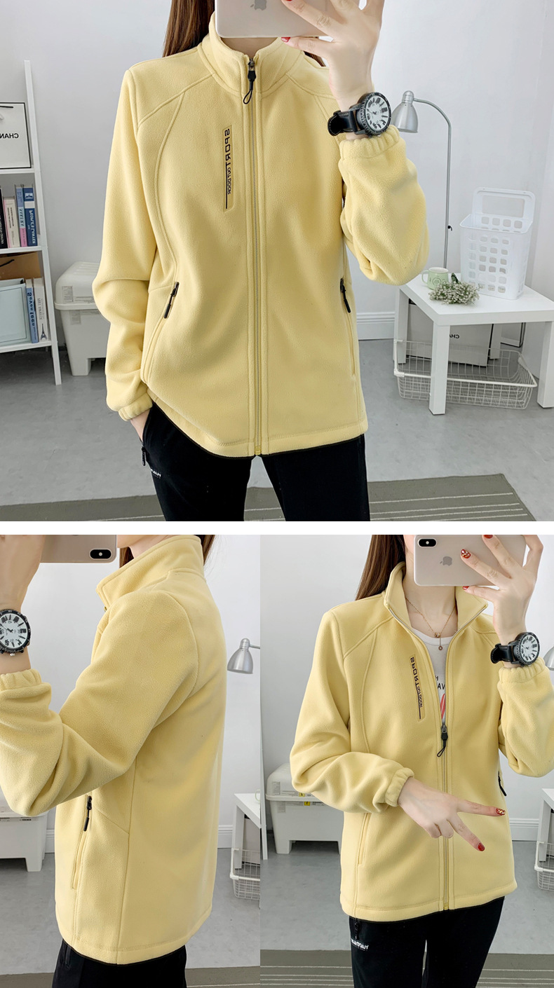 330g autumn and winter warm fleece jacket couple style KG2-669 men