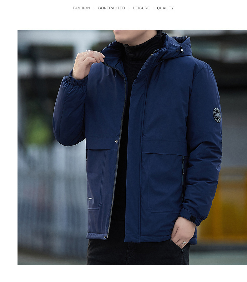 Graphene lining warm plus fleece cotton jacket KR-2518