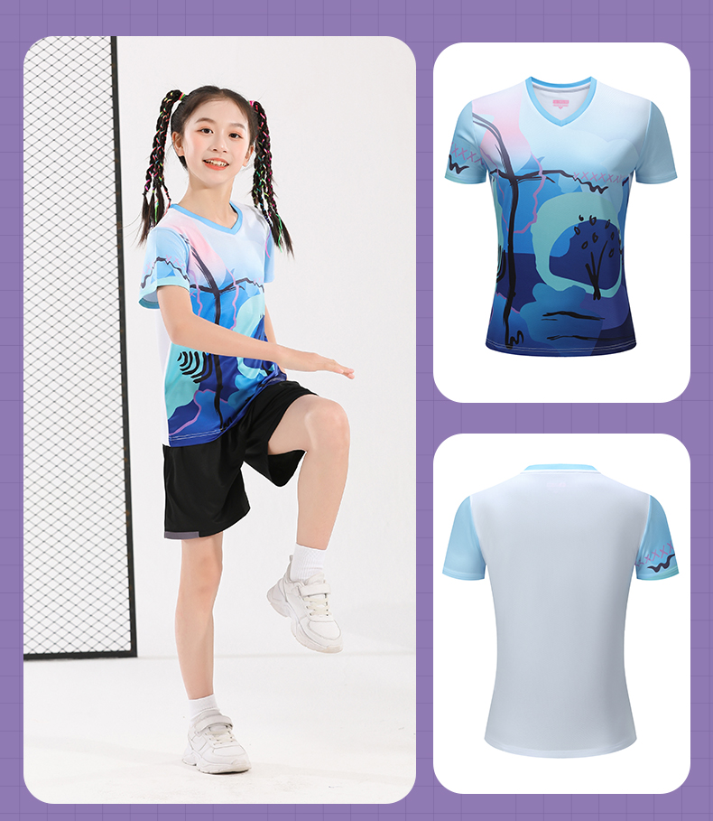 Parent-child outfit table tennis badminton tennis top training suit GR8-8803