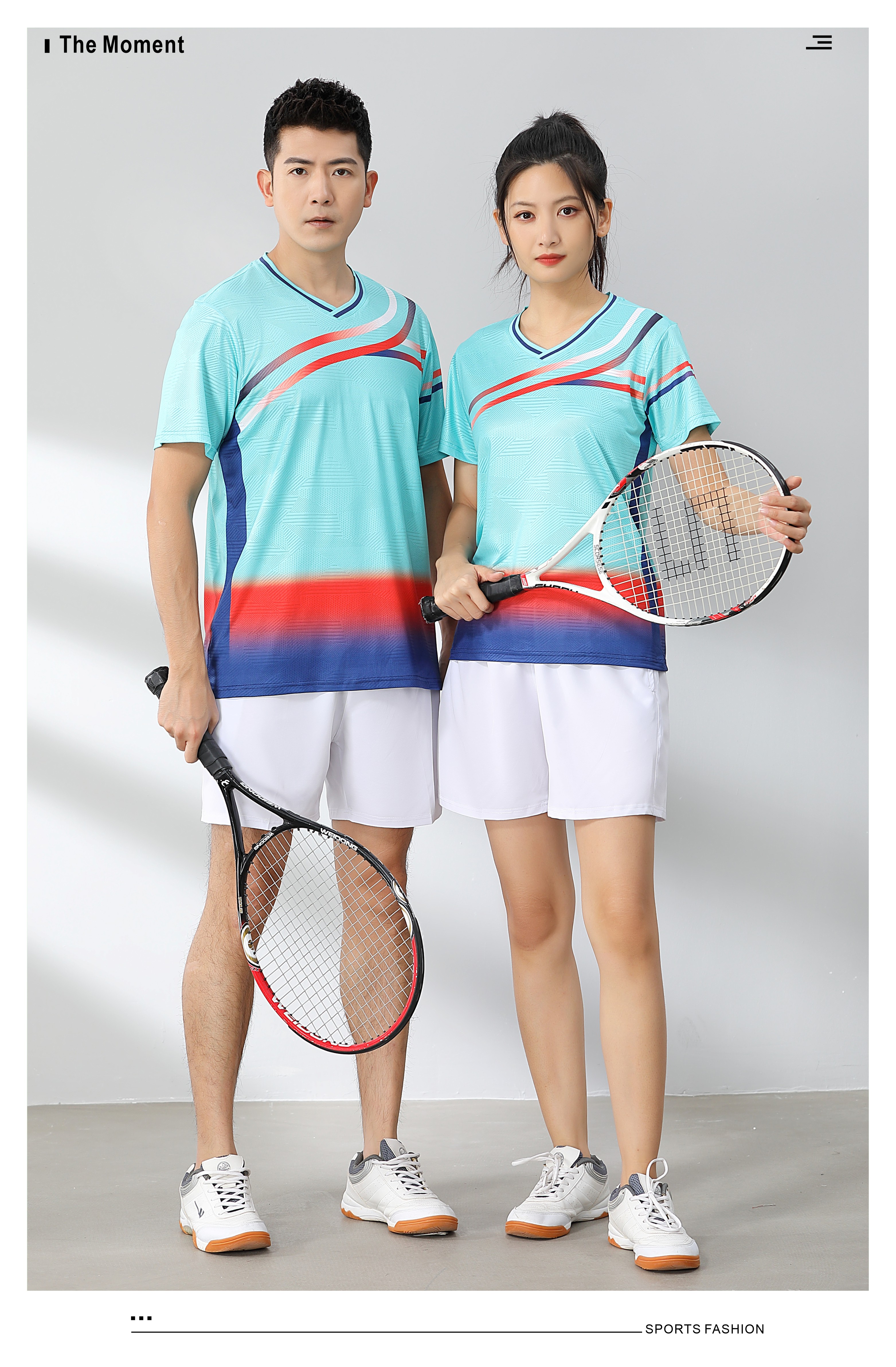 Badminton comfortable sports training suit short-sleeved single top 120-1890 men