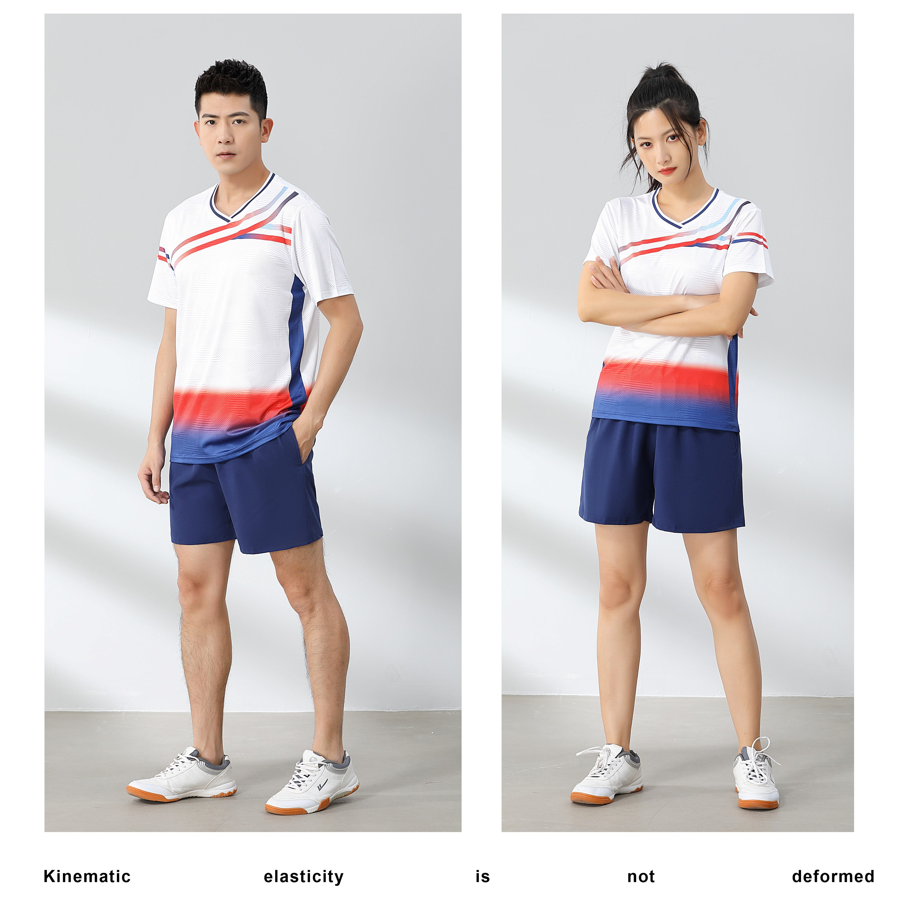 Badminton training suit short-sleeved top 120-1890 for women