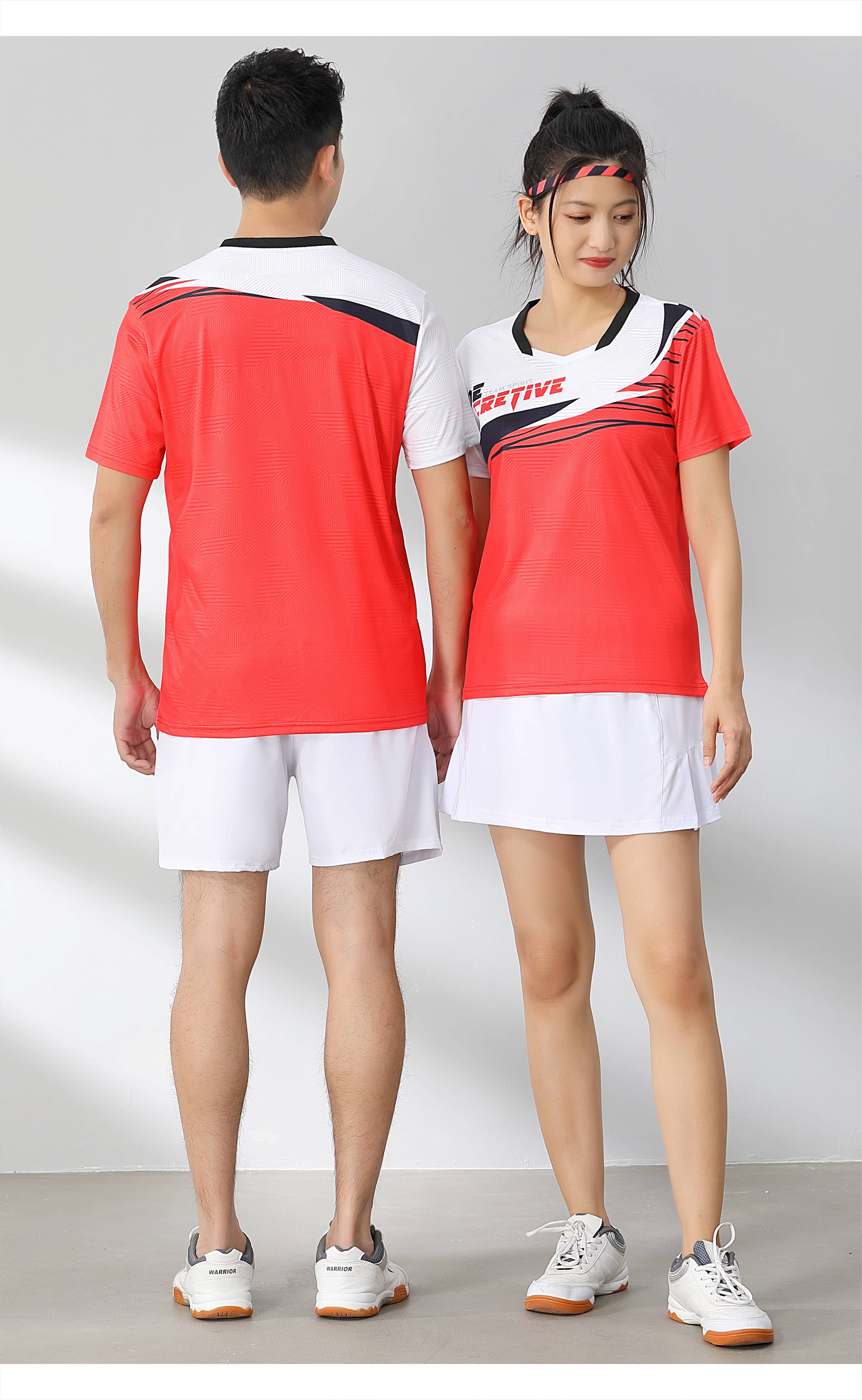 Badminton training suit short-sleeved top 120-1892 men