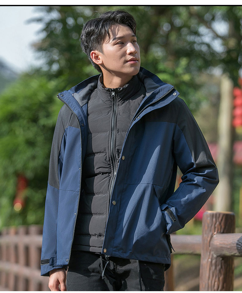 High quality down liner three-in-one jacket 223-23999