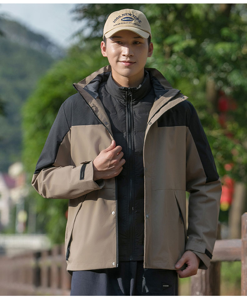 High quality down liner three-in-one jacket 223-23999