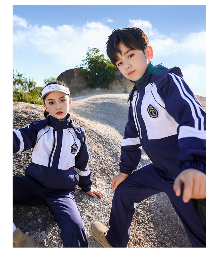 Polar fleece outdoor warm windproof autumn and winter jacket for children 894-6321 three-piece set