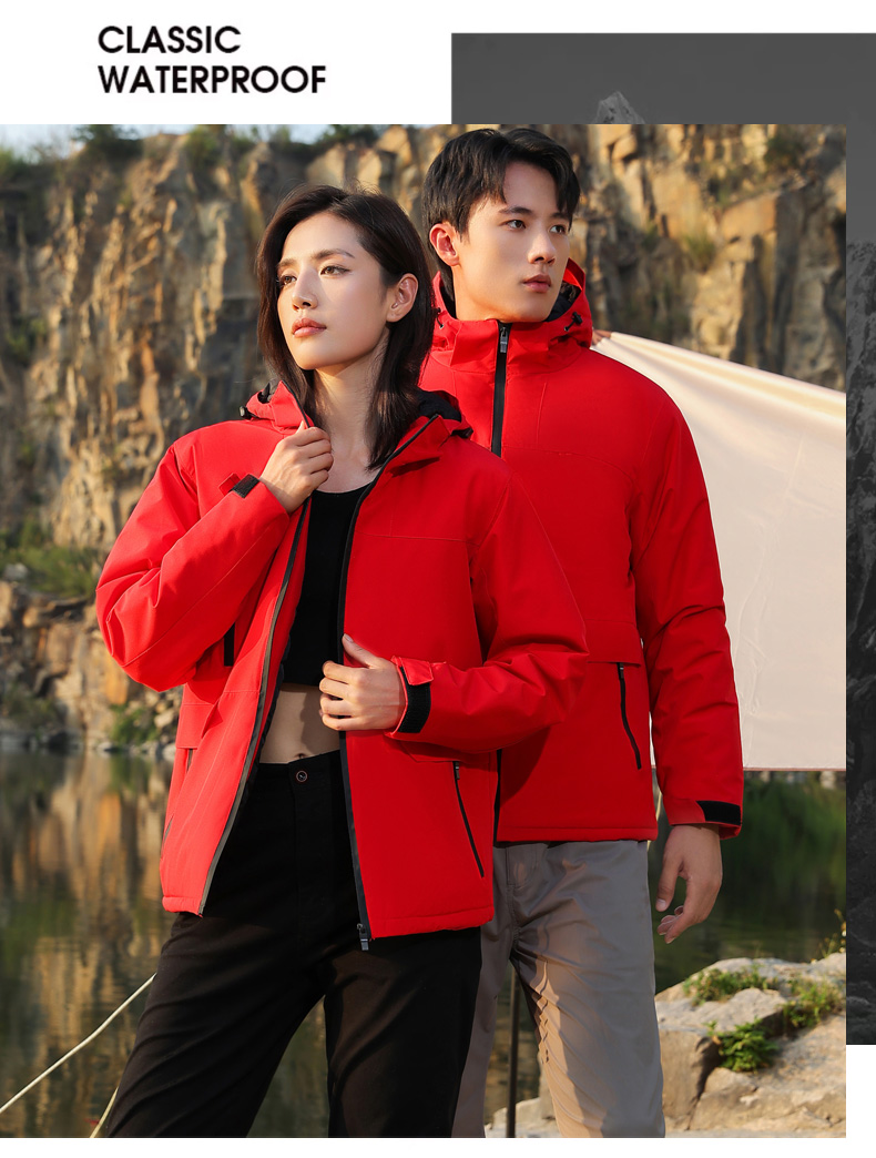 Outdoor windproof and waterproof couple single layer jacket H22-2099