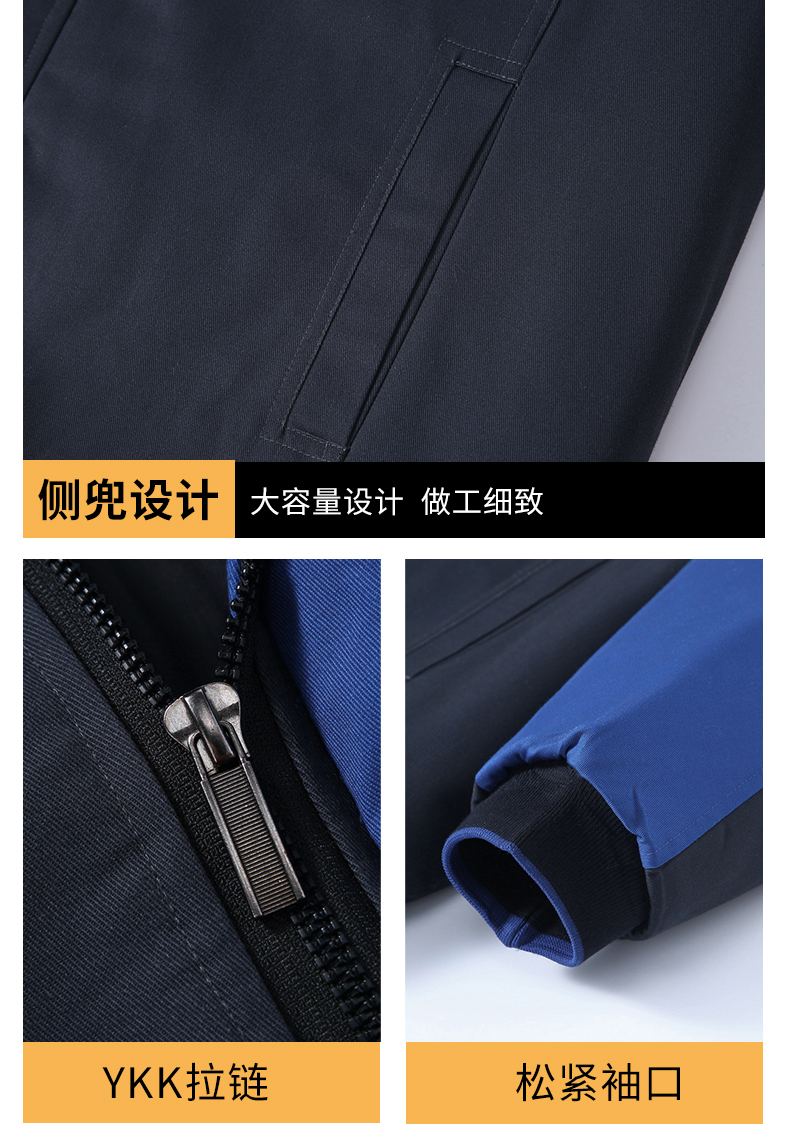 Windproof and cold-resistant thickened warm work clothes cotton coat H22-2363