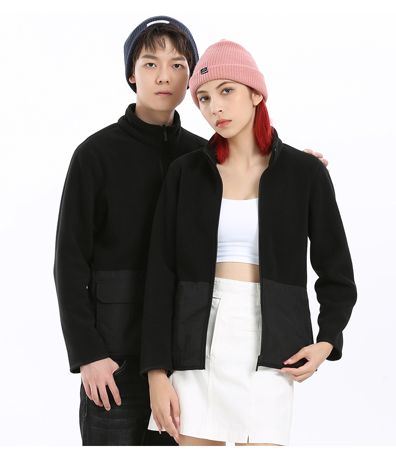 Autumn and winter warm fleece jacket reversible jacket couple style KJ-62201 men