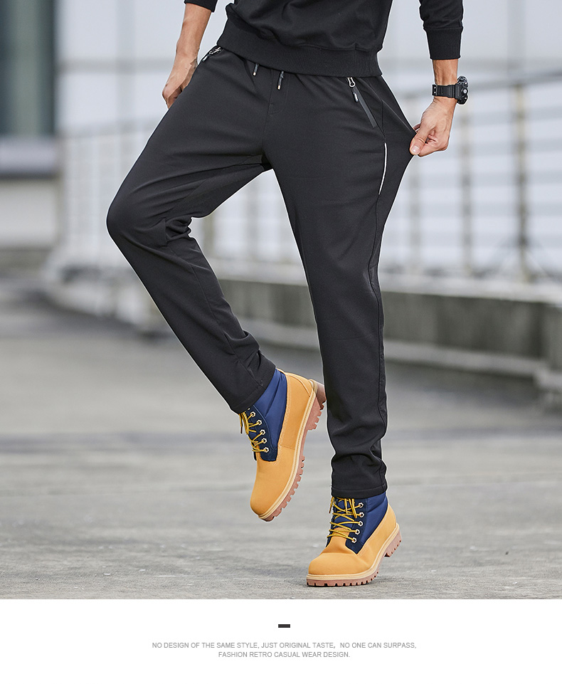 Warm lambskin men outdoor soft shell trousers KD2-L9658