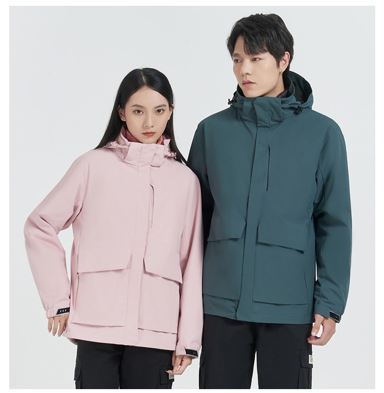 Outdoor waterproof and windproof polar fleece liner three-in-one jacket two-piece suit for women KH1-88Q77 polar fleece for women