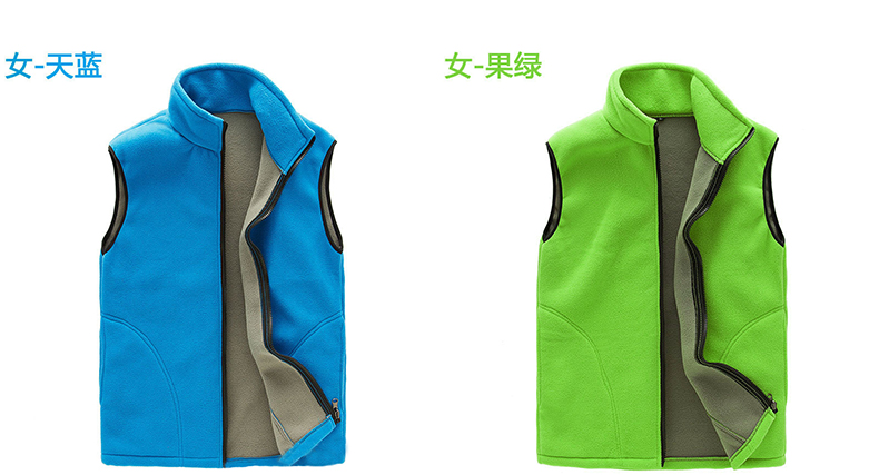 Outdoor warm fleece vest T03-829 women