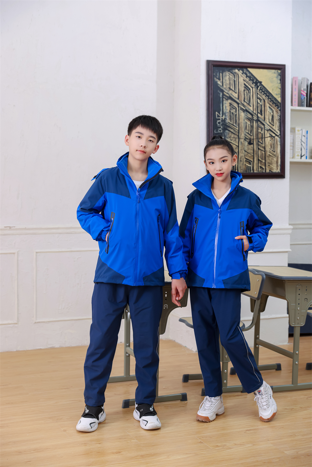 280g Eton same style three-wear campus uniform jacket T02-XF09