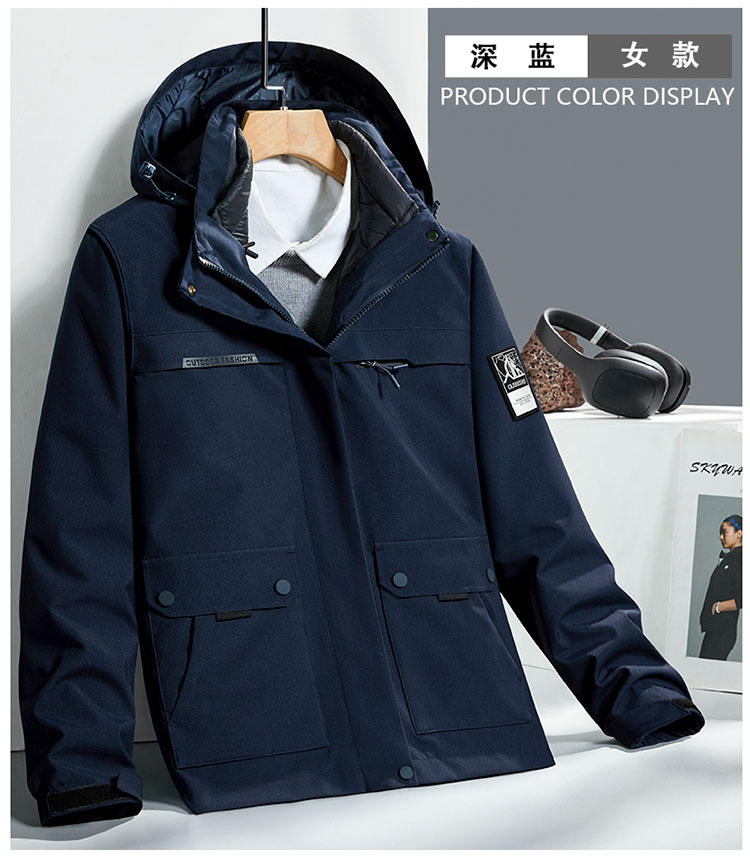 Couples warm three-in-one down jacket for men KE-0806 down jacket for men