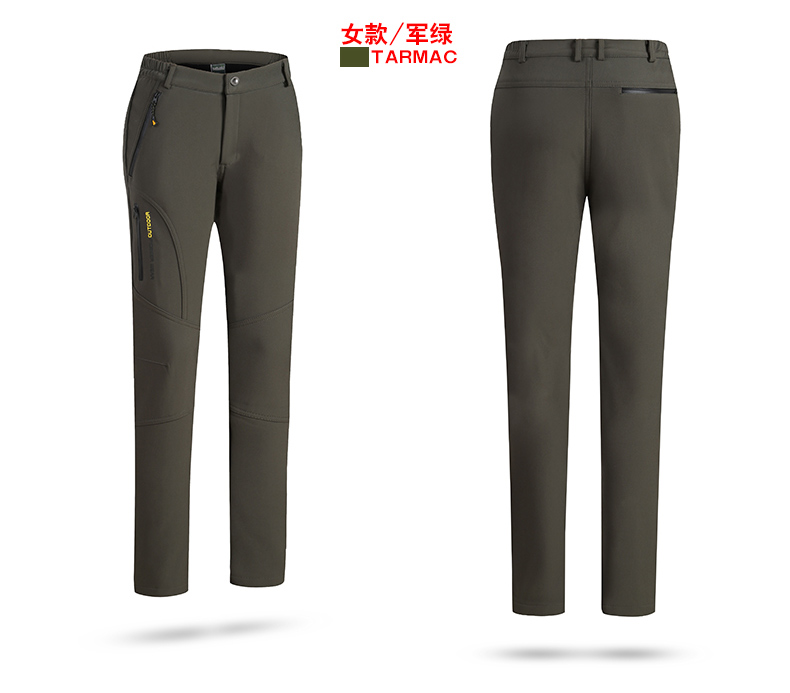 Polar fleece thickened soft shell couple assault pants KL-6819 men