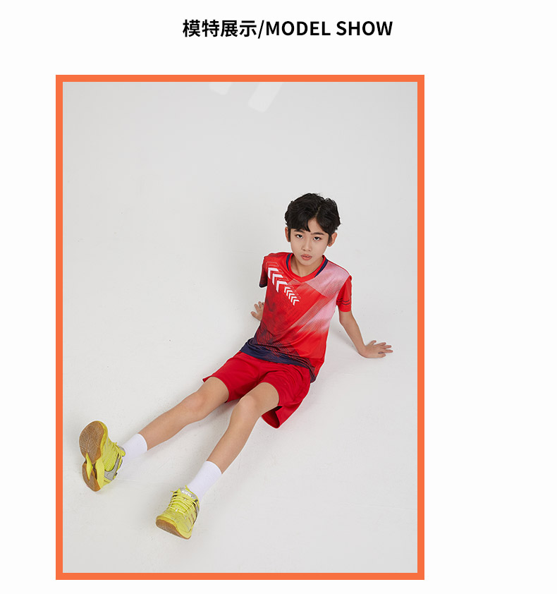 Sportswear training casual short-sleeved tops children GB8-7907 children clothing short-sleeved