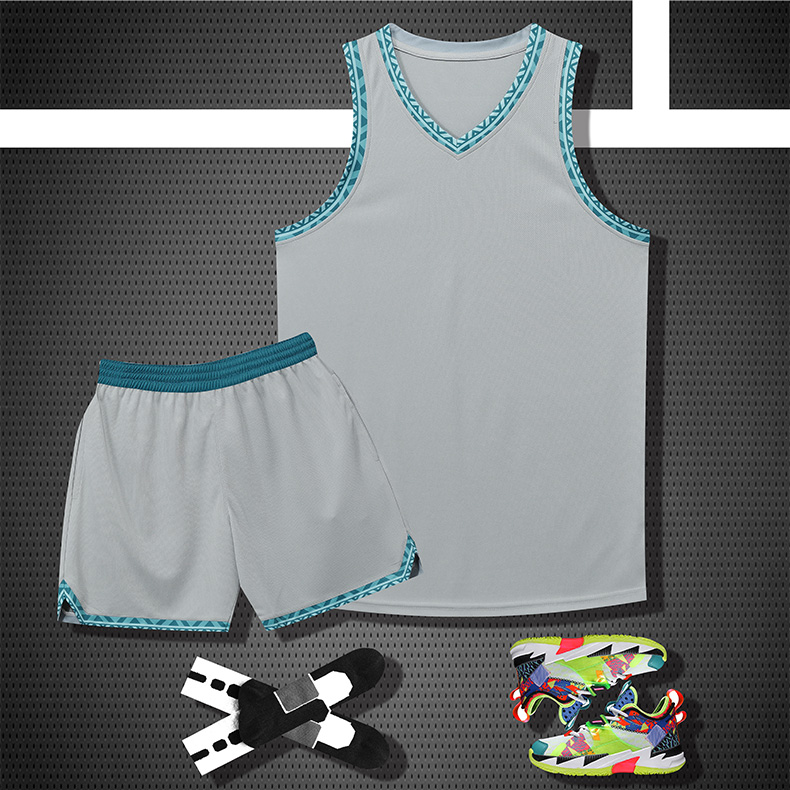 Colorblock Printed Sports Basketball Suit YA-8605