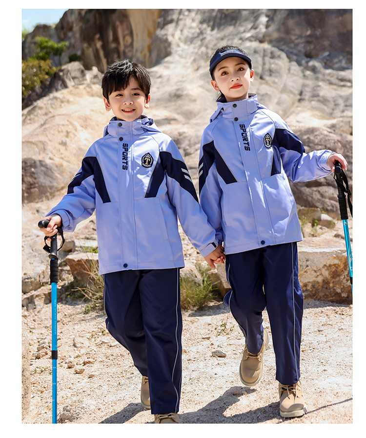 Polar fleece liner outdoor warm cold-proof jacket for children 894-6320 three-piece set