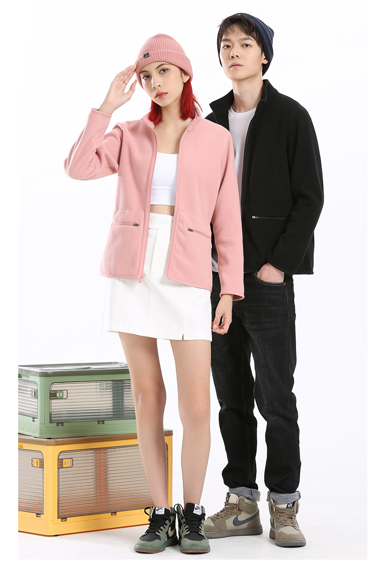 Autumn and winter warm fleece jacket reversible jacket couple style KJ-62201 men