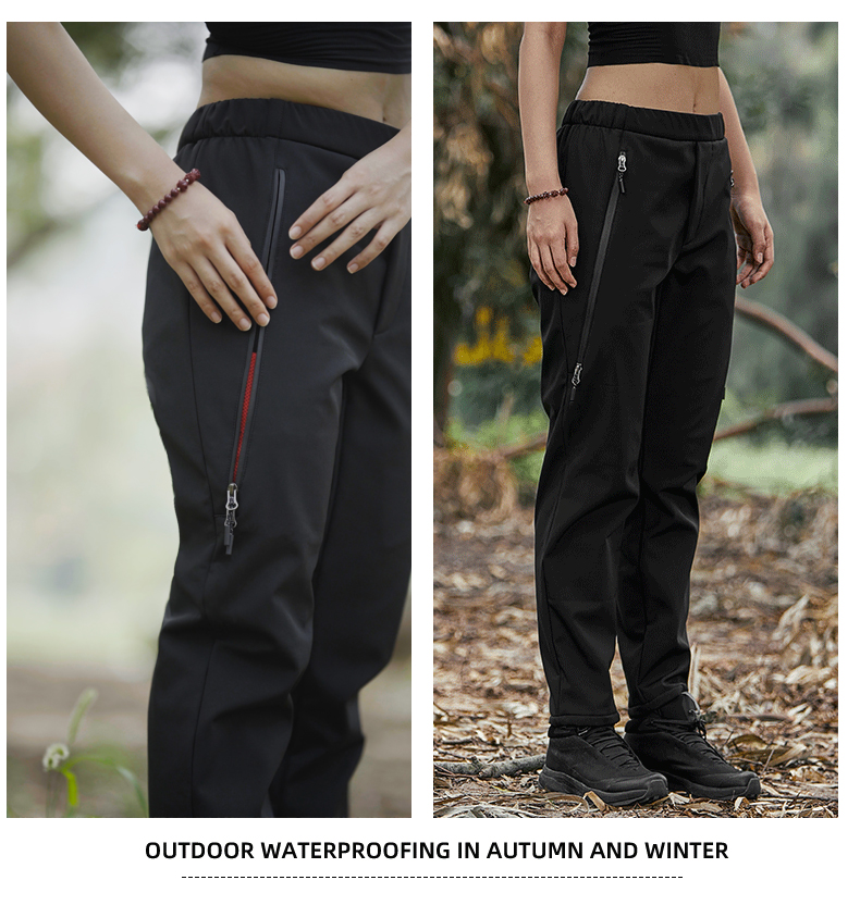 Outdoor high-end plus velvet soft shell trousers KD2-L158211