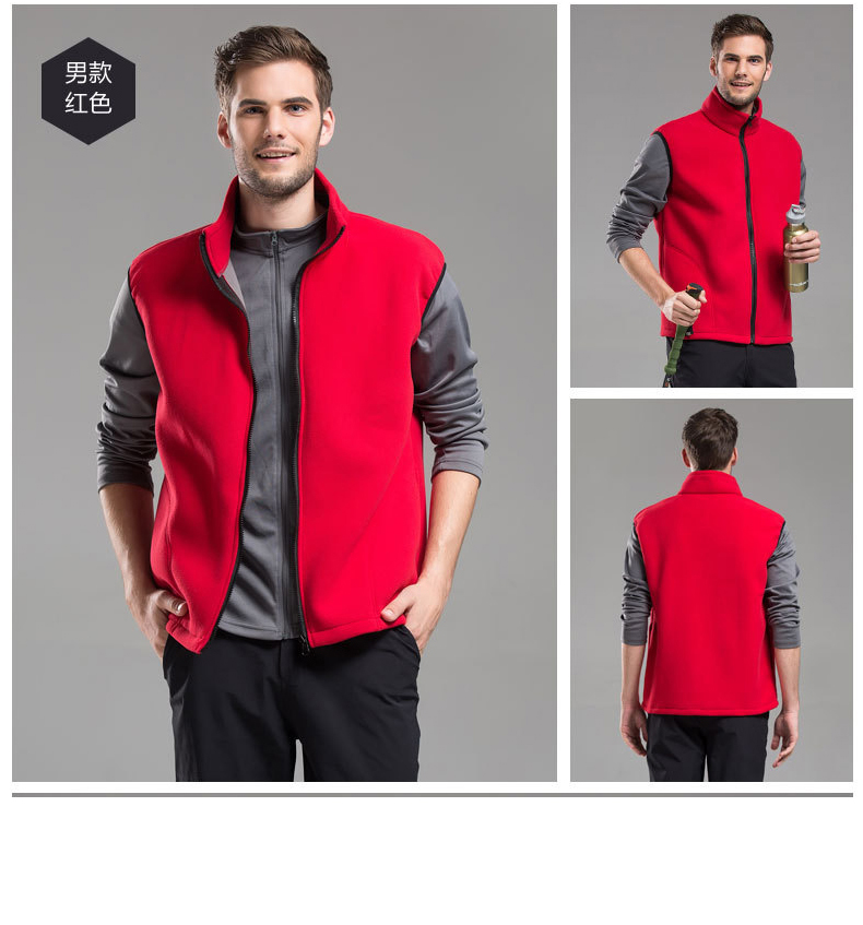 Outdoor warm fleece vest T03-829 women